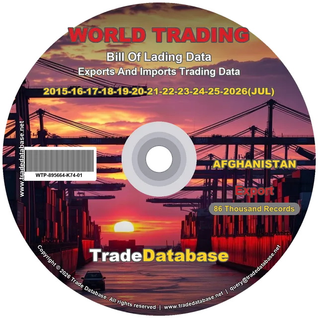 Afghanistan Export BL Data 2015-2026 CD