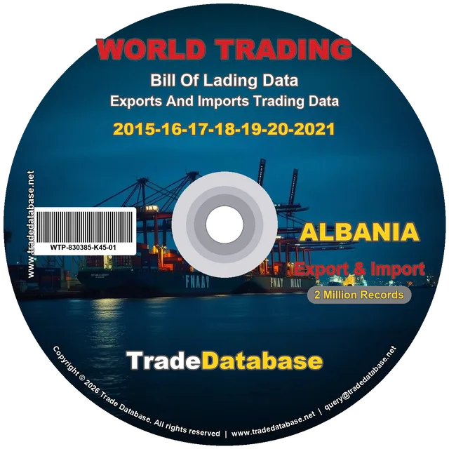 Albania Export & Import BL Data 2015-2021 CD