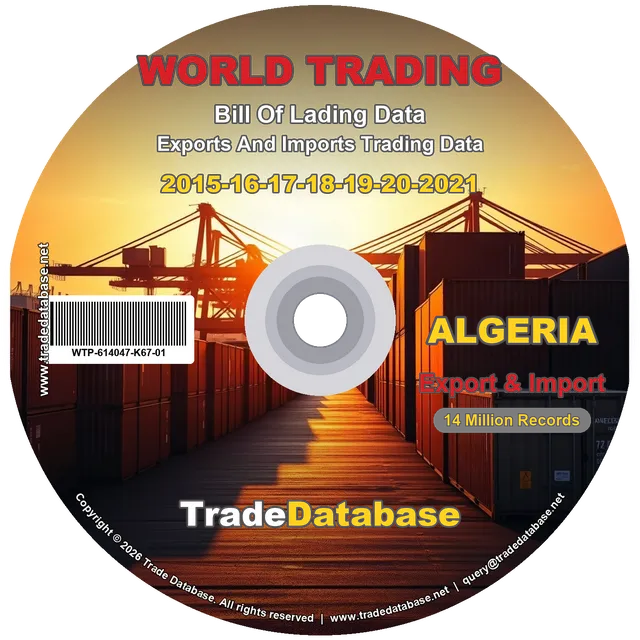 Algeria Export & Import BL Data 2015-2021