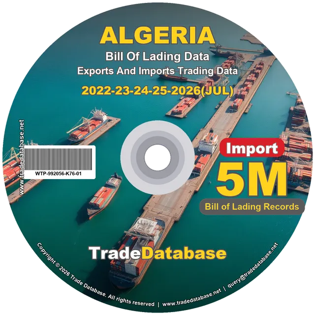 Algeria Import BL Data 2022-2026
