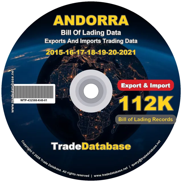 Andorra Export & Import BL Data 2015-2021