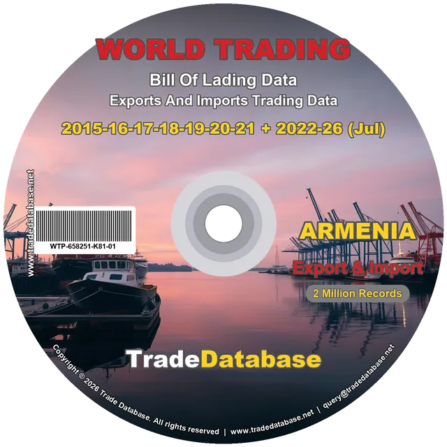 Armenia Export & Import BL Data 2015-2026 CD