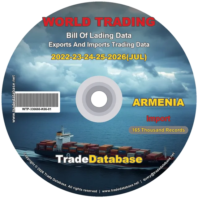 Armenia Import BL Data 2022-2026 CD