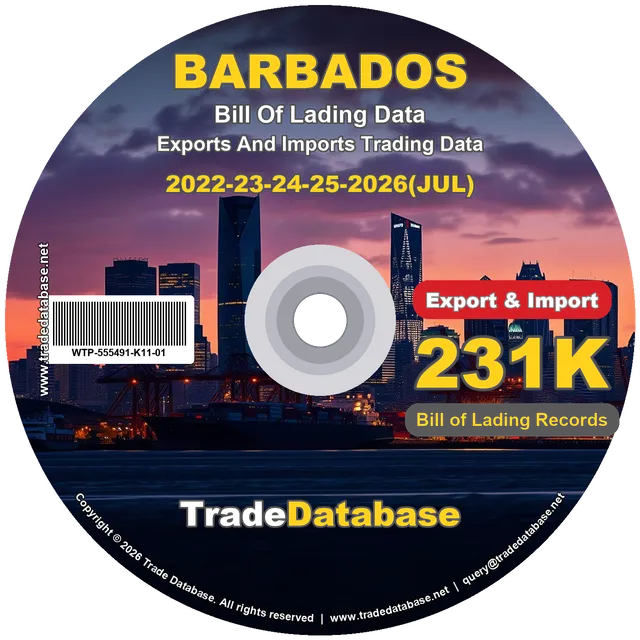 Barbados Export & Import BL Data 2022-2026