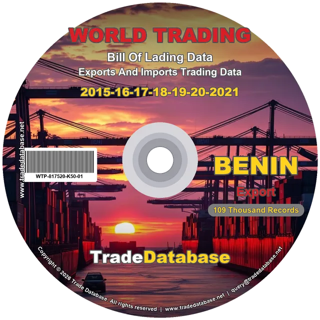 Benin Export BL Data 2015-2021