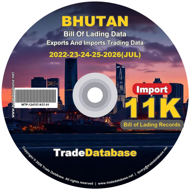 Bhutan Import BL Data 2022-2026