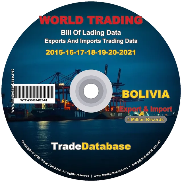 Bolivia Export & Import BL Data 2015-2021