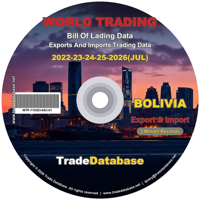 Bolivia Export & Import BL Data 2022-2026