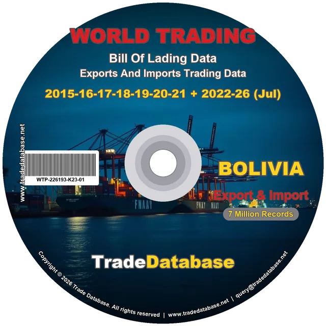 Bolivia Export & Import BL Data 2015-2026