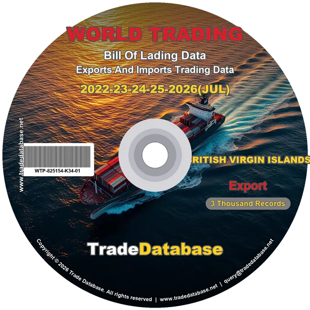 British Virgin Islands Export BL Data 2022-2026