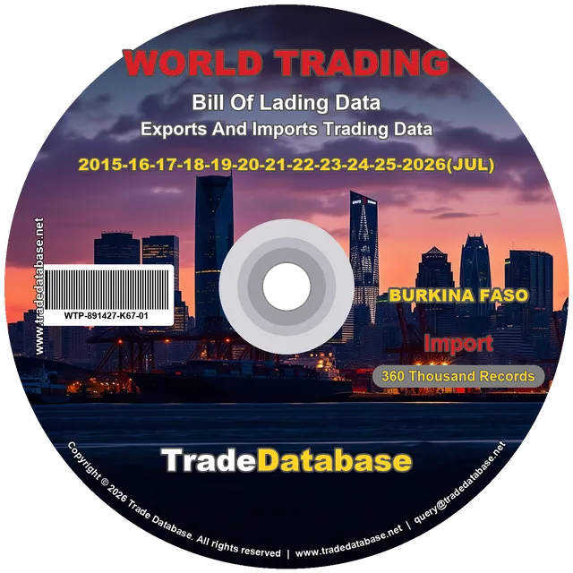 Burkina Faso Import BL Data 2015-2026 CD