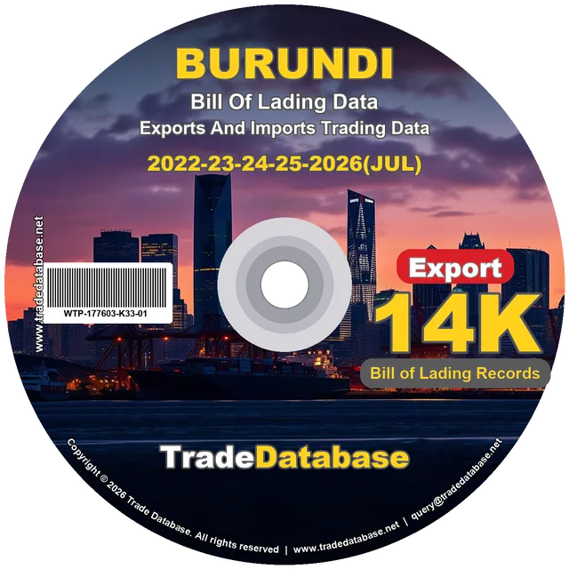 Burundi Export BL Data 2022-2026