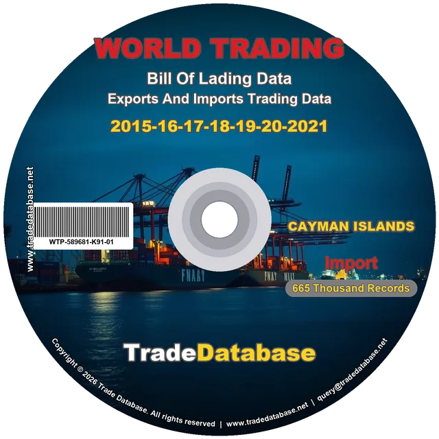 Cayman Islands Import BL Data 2015-2021 CD