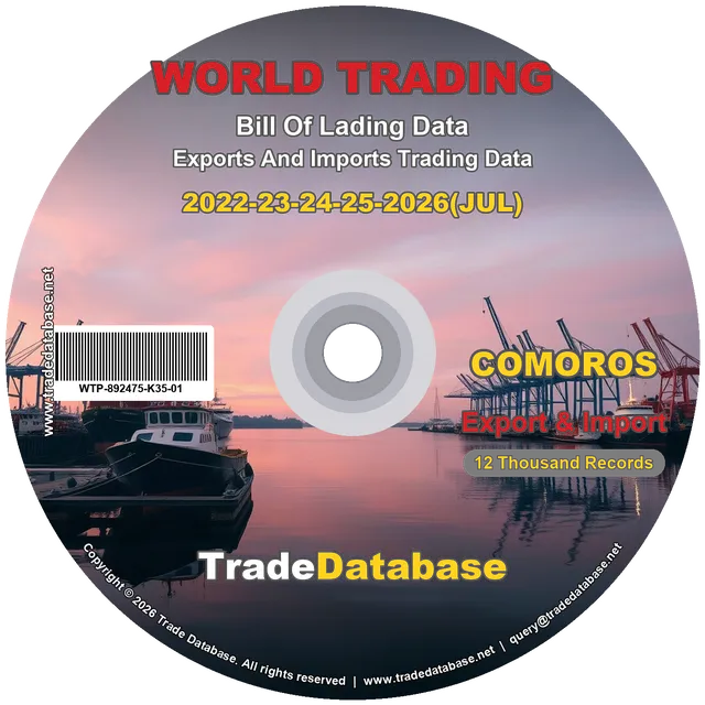 Comoros Export & Import BL Data 2022-2026