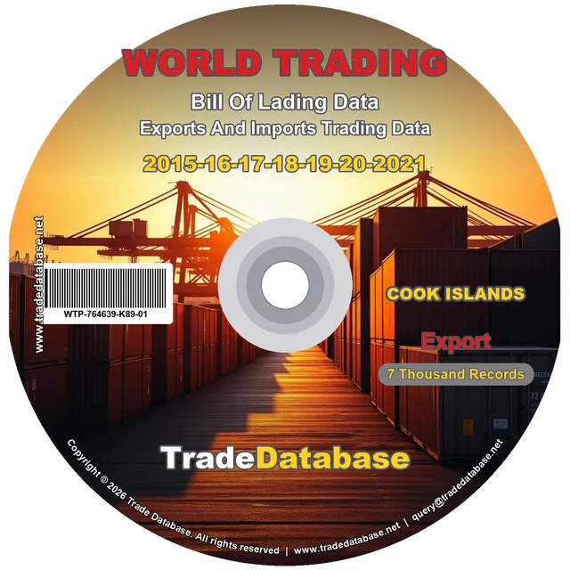 Cook Islands Export BL Data 2015-2021