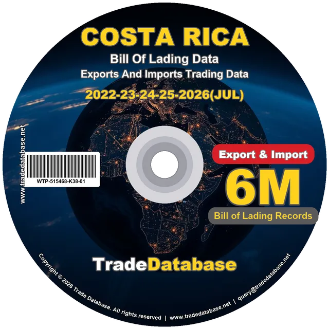 Costa Rica Export & Import BL Data 2022-2026