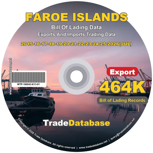 Faroe Islands Export BL Data 2015-2026