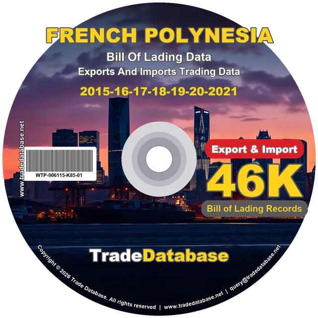 French Polynesia Export & Import BL Data 2015-2021