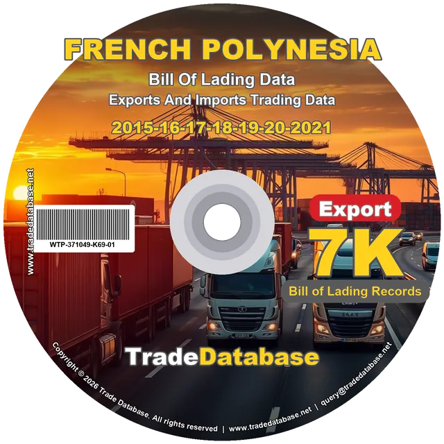 French Polynesia Export BL Data 2015-2021