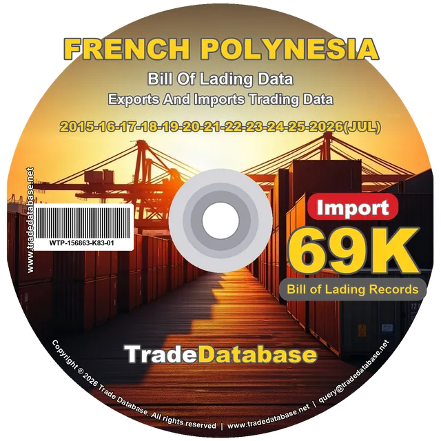 French Polynesia Import BL Data 2015-2026