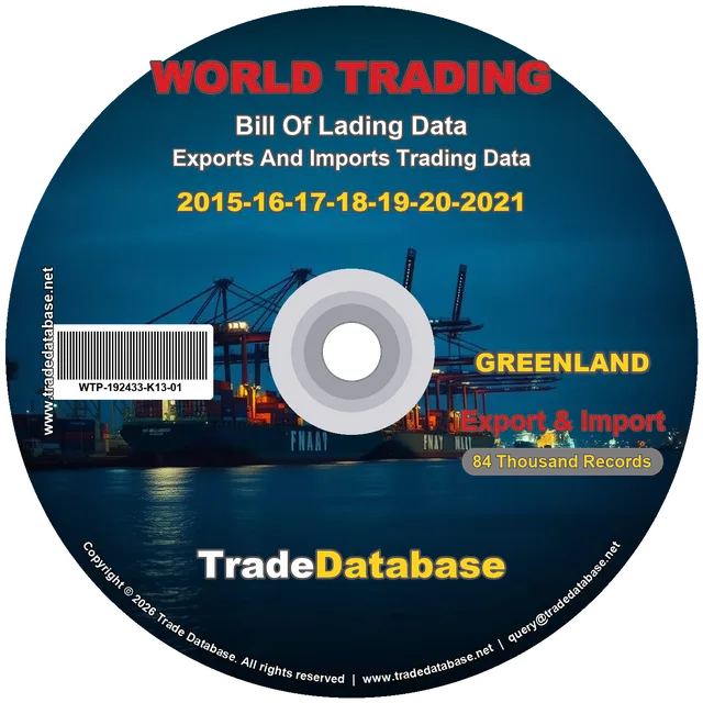 Greenland Export & Import BL Data 2015-2021 CD