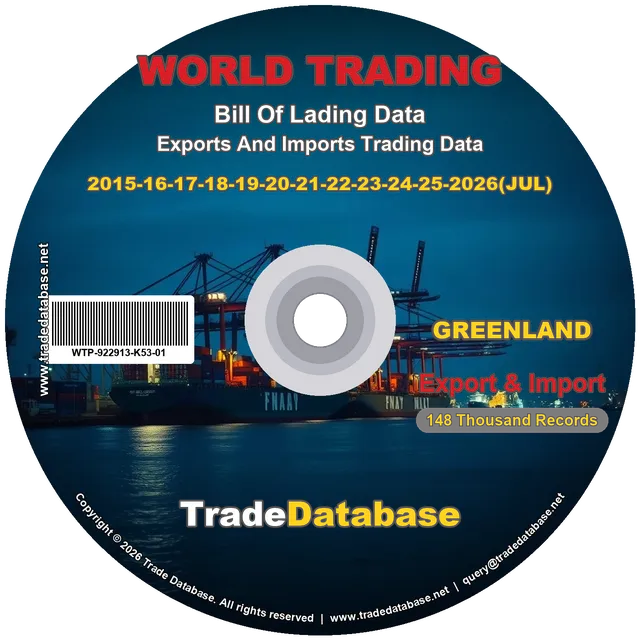Greenland Export & Import BL Data 2015-2026 CD