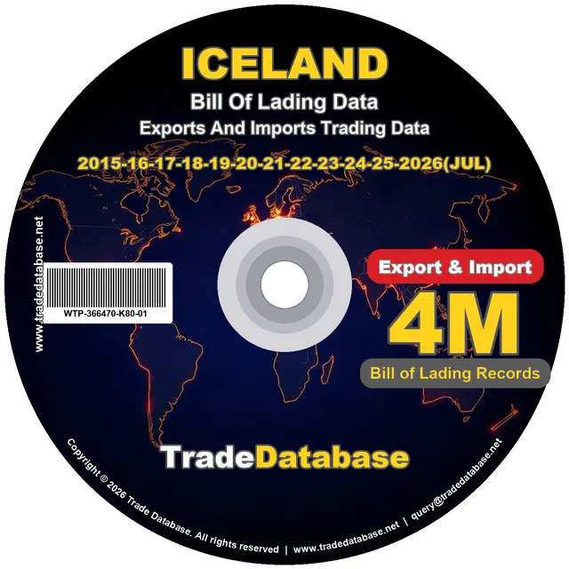 Iceland Export & Import BL Data 2015-2026