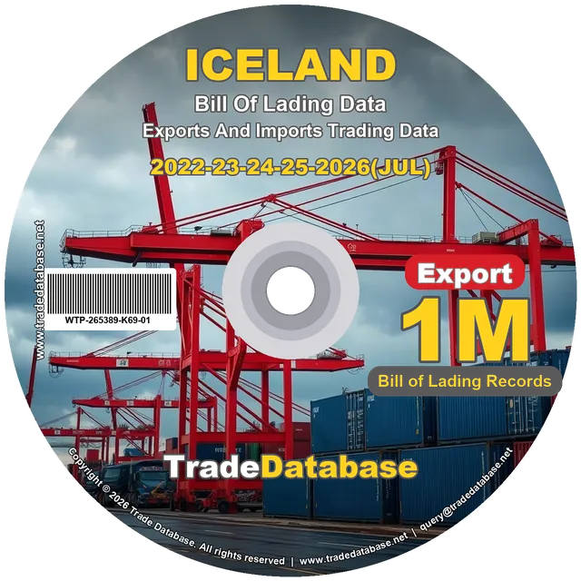 Iceland Export BL Data 2022-2026