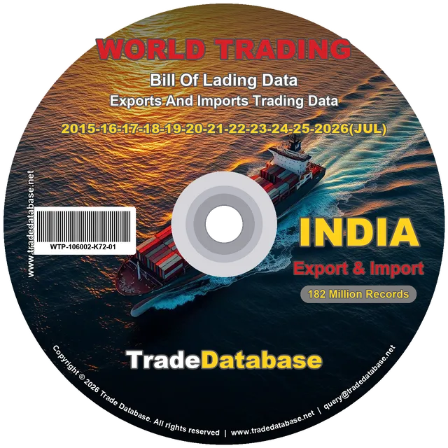 India Export & Import BL Data 2015, 16, 17, 18, 19, 20, 21 + 2022, 23, 24, 25, 26 (upto July)