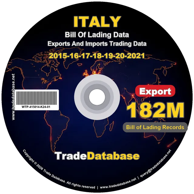 Italy Export BL Data 2015-2021