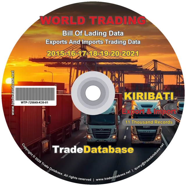 Kiribati Export & Import BL Data 2015-2021 CD