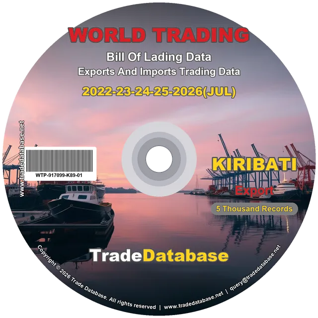 Kiribati Export BL Data 2022-2026 CD