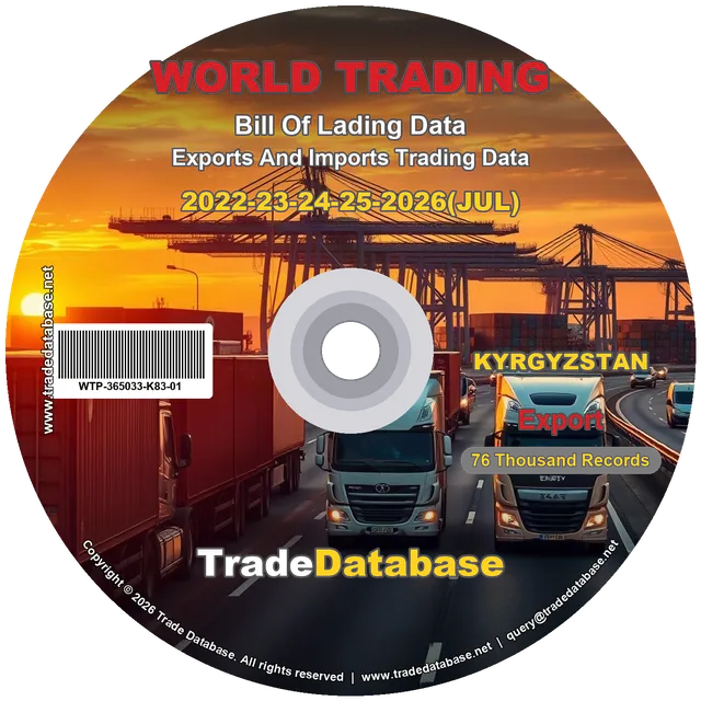 Kyrgyzstan Export BL Data 2022-2026 CD