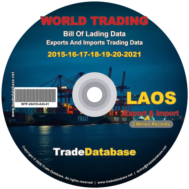 Laos Export & Import BL Data 2015-2021 CD