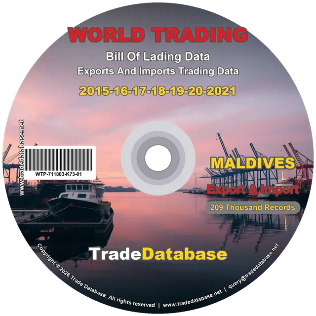 Maldives Export & Import BL Data 2015-2021