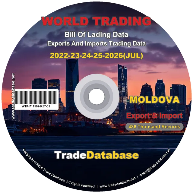 Moldova Export & Import BL Data 2022-2026 CD