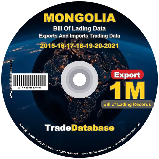 Mongolia Export BL Data 2015-2021 CD