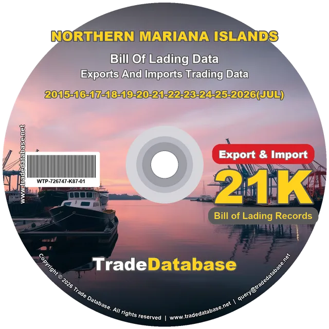 Northern Mariana Islands Export & Import BL Data 2015-2026 CD