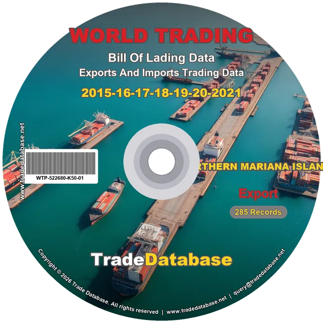 Northern Mariana Islands Export BL Data 2015-2021 CD