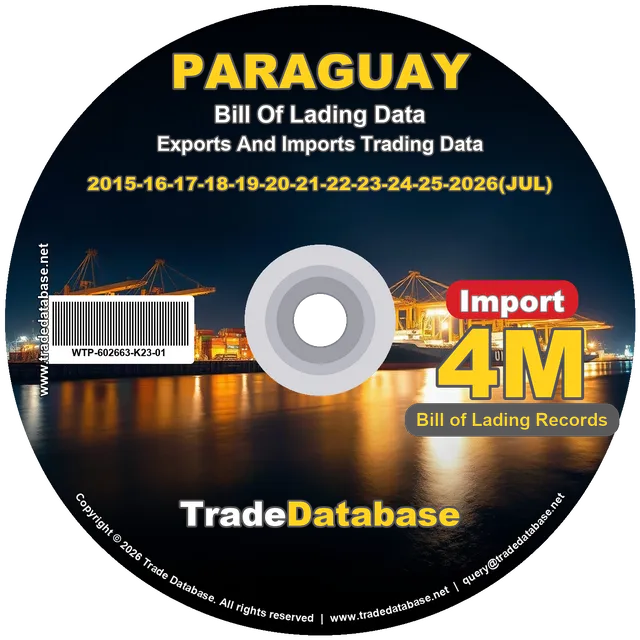 Paraguay Import BL Data 2015-2026