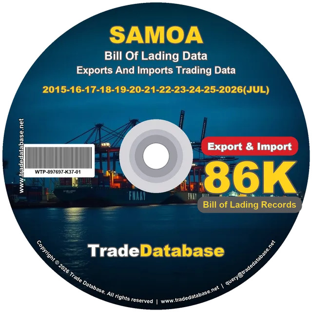 Samoa Export & Import BL Data 2015-2026
