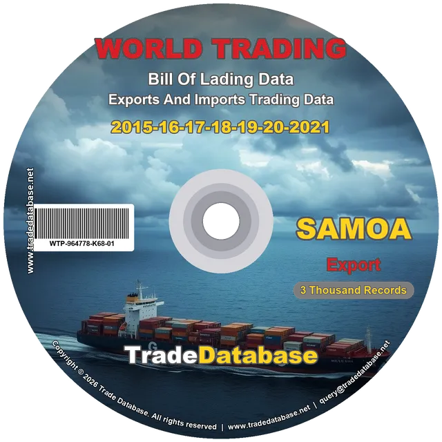 Samoa Export BL Data 2015-2021