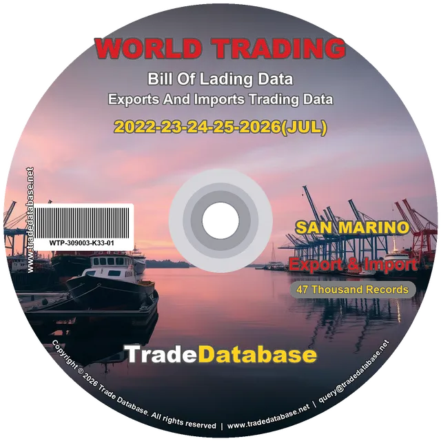 San Marino Export & Import BL Data 2022-2026 CD