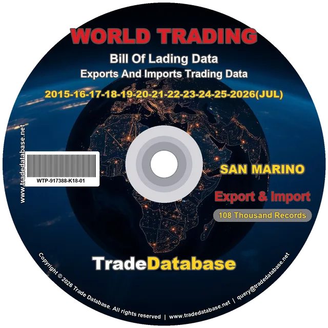 San Marino Export & Import BL Data 2015-2026 CD