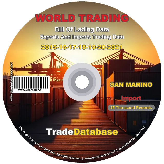 San Marino Import BL Data 2015-2021 CD