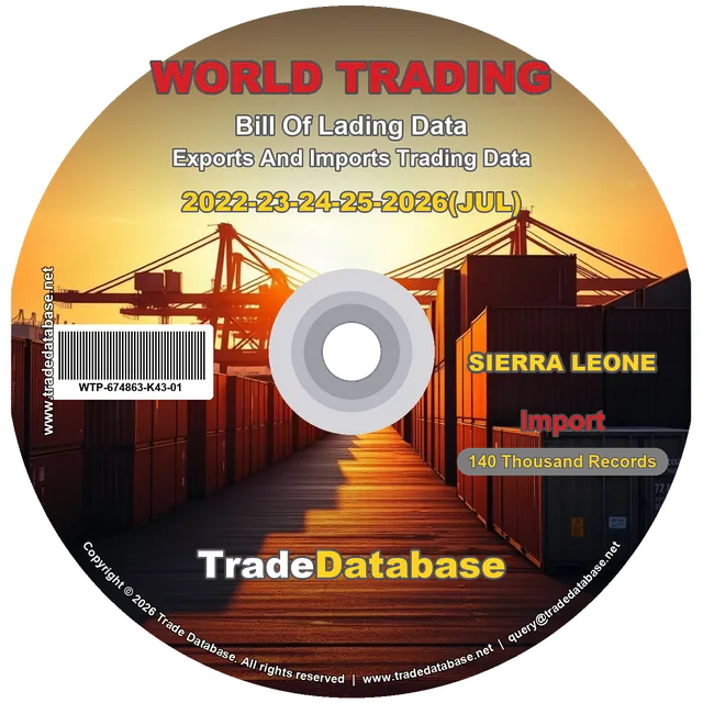 Sierra Leone Import BL Data 2022-2026 CD