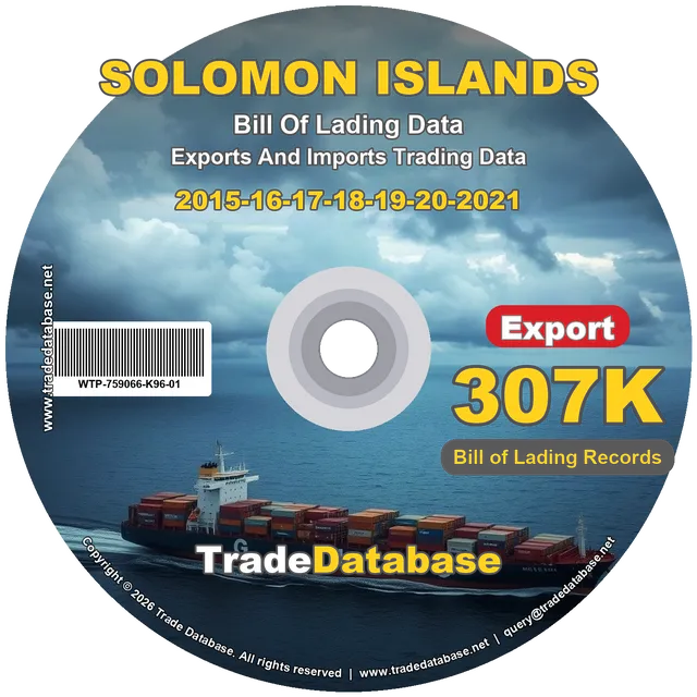 Solomon Islands Export BL Data 2015-2021