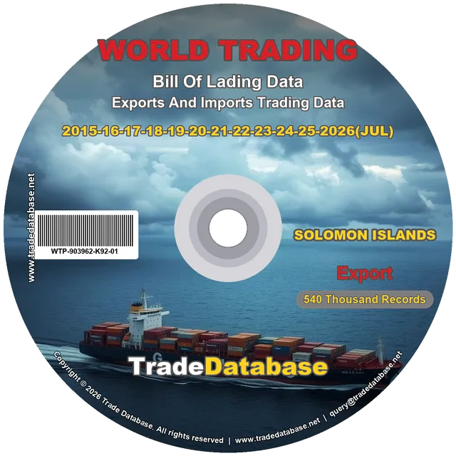 Solomon Islands Export BL Data 2015-2026