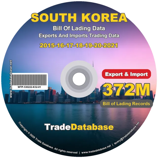 South Korea Export & Import BL Data 2015-2021
