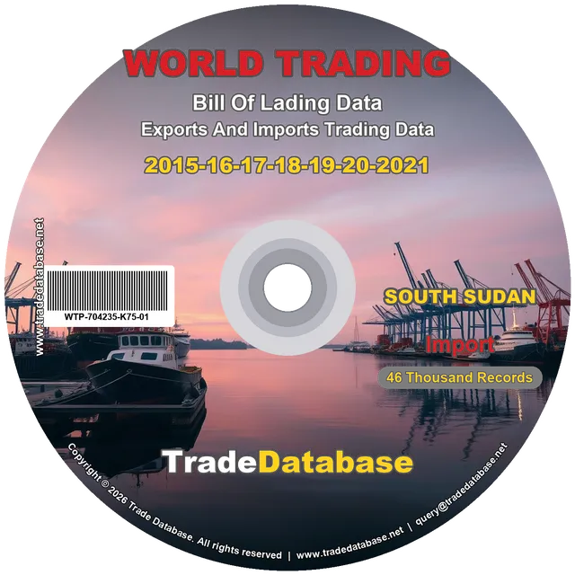 South Sudan Import BL Data 2015-2021 CD